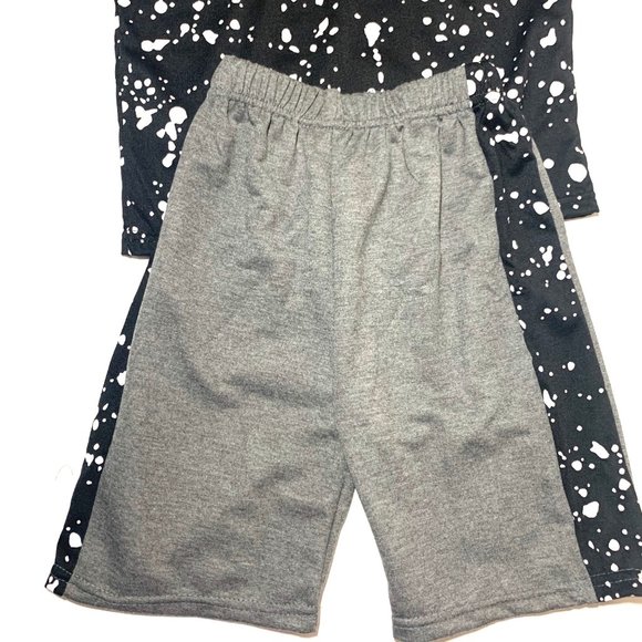 BOY'S EMB JSY TEE W/ FRENCH TERRY SHORT B2FT-2 - Picture 3 of 3